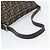 FENDI Zucca Canvas Mamma Baguette Shoulder Bag Black Brown Auth 183009M Marrone Nero - vista 7