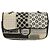 CHANEL Chain Shoulder Bag Vinyl Grau Silber CC Authentisch 182631SAV Braun - Ansicht 13
