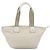 Borsa GUCCI GG Canvas Sherry Line White Gold 131230 Auth 183994 Bianco D'oro - vista 2
