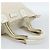 Borsa GUCCI GG Canvas Sherry Line White Gold 131230 Auth 183994 Bianco D'oro - vista 7
