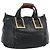 Chloé Borsa Chloe Etel in pelle nera e oro Auth 183634 Nero D'oro