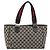 Borsa GUCCI GG Canvas Sherry Line Navy Silver 145810 Auth 183200 Argento Blu navy - vista 13