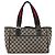 Borsa GUCCI GG Canvas Sherry Line Navy Silver 145810 Auth 183200 Argento Blu navy - vista 2