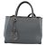 Bolsa FENDI To joule de couro 2way Cinza Ouro Auth 183996 Marrom Dourado - vista 13