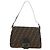 Borsa a Spalla FENDI Zucca Canvas Nero Marrone Auth 183663V - vista 13