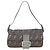 FENDI Zucca Canvas Rhinestone Mamma Baguette Shoulder Bag Silver Auth yk20474SM Argento - vista 13
