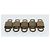 LOUIS VUITTON Set di 10 lucchetti Padlock metallo Oro LV Auth 173149 D'oro - vista 7