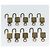 LOUIS VUITTON Set di 10 lucchetti Padlock metallo Oro LV Auth 173149 D'oro - vista 8