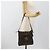 FENDI Zucca Canvas Mamma Baguette Shoulder Bag Black Brown Auth 184554A Marrone Nero - vista 22