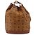 Borsa a tracolla MCM Vicetos Logogram PVC Pelle Marrone Oro Auth gh2110 D'oro - vista 2