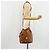 Borsa a tracolla MCM Vicetos Logogram PVC Pelle Marrone Oro Auth gh2110 D'oro - vista 23