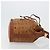 Borsa a tracolla MCM Vicetos Logogram PVC Pelle Marrone Oro Auth gh2110 D'oro - vista 3