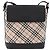 Borsa a tracolla BURBERRY Nova Check in tela beige argento Auth 184471A - vista 13