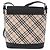Borsa a tracolla BURBERRY Nova Check in tela beige argento Auth 184471A - vista 2