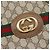 GUCCI GG Supreme Web Sherry Line Bag PVC Marrone Oro 002 904 0131 Auth ka4645 D'oro - vista 17