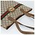 GUCCI GG Supreme Web Sherry Line Bag PVC Marrone Oro 002 904 0131 Auth ka4645 D'oro - vista 6