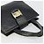 Borsa Salvatore Ferragamo Vala in Pelle Nera e Oro Auth 180858 Nero D'oro - vista 6