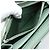 Cartera larga PRADA Ribbon de piel Saffiano Verde Plata Auth 182941SAM - vista 10