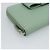 Cartera larga PRADA Ribbon de piel Saffiano Verde Plata Auth 182941SAM - vista 14