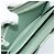 Cartera larga PRADA Ribbon de piel Saffiano Verde Plata Auth 182941SAM - vista 21