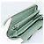 Cartera larga PRADA Ribbon de piel Saffiano Verde Plata Auth 182941SAM - vista 9