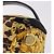 Borsa a Mano VERSACE Vanity Canvas Giallo Oro Autentica 183101A D'oro - vista 17