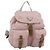 Zaino PRADA Nylon Rosa Argento Auth 182817