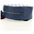 Zaino GUCCI Sherry Line Double G in pelle Navy Silver Red 752358 Auth 181963M - vista 3