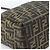 FENDI Zucca Canvas Mamma Baguette Tote Bag Black Brown Auth 183898 Marrone Nero - vista 15