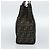 FENDI Zucca Canvas Mamma Baguette Tote Bag Black Brown Auth 183898 Marrone Nero - vista 4