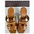 Céline Vintage Celine Leder-Sandaletten mit Absatz Tan EU36.5 Kamel - Ansicht 8