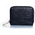 Balmain, black leather zip around wallet