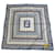 Vintage Fendi FF Logo Silk Scarf Chain Print White Blue Gold  - vue 1