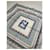 Vintage Fendi FF Logo Silk Scarf Chain Print White Blue Gold  - vue 3