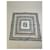 Vintage Fendi FF Logo Silk Scarf Chain Print White Blue Gold  - vue 5