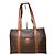 Céline Vintage Celine Macadam Canvas Tote Braun Tan Gold