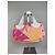 Tote in tela vintage Emilio Pucci Rosa Arancione Giallo Argento - vista 9