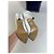 Chloé Vintage Chloe Leder-Absatzschuhe Creme Weiß Silber EU35.5 - Ansicht 9