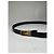 Céline Vintage Celine Ledergürtel Schwarz Goldene Schnalle - Ansicht 4