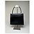 Vintage Givenchy strukturierte Lederhandtasche Schwarz Gold - Ansicht 2