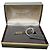 Vintage Givenchy Logo Brosche Silber Gold mit Box