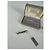 Vintage Givenchy Logo Brosche Silber Gold mit Box - Ansicht 7