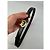 Vintage Gucci GG Logo Ledergürtel Schwarz Gold - Ansicht 2