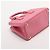 Prada Borsa a Mano Galleria Mini in Pelle Saffiano Rosa - vista 4