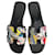 Hermès Sandali piatti Oasis 4 Canvas Nero - vista 2