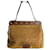 Valentino Garavani Bolsa de ombro Rockstud Winter Medium em camurça e shearling Caramel Caramelo  - vista 1