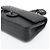 Timeless Chanel Borsa a tracolla Classic Double Flap in pelle di agnello Chevron misura Medium Nera Nero - vista 3