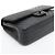 Timeless Chanel Borsa a tracolla Classic Double Flap in pelle di agnello Chevron misura Medium Nera Nero - vista 4