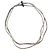Autre Marque Collar de perlas de tres vueltas con cierre de oro 14K Blanco