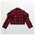 Simone Rocha Herbst 2014 Runway Tartan-Set Look 31 Schwarz Rot - Ansicht 11